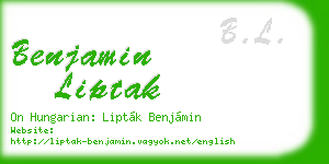 benjamin liptak business card