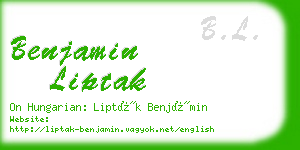 benjamin liptak business card